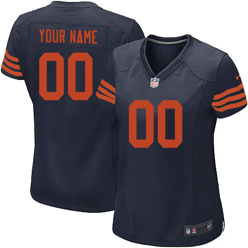 Nike Chicago Bears Customized Navy Blue 1940s Throwback Stitched Women's NFL Jersey